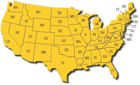 Orthopedic Programs by State.  Click on the map.